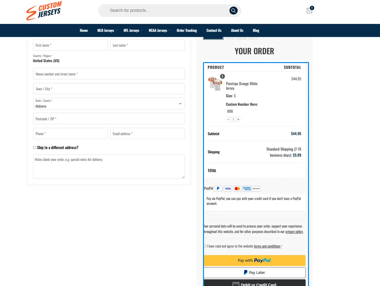 Final Check and Order
