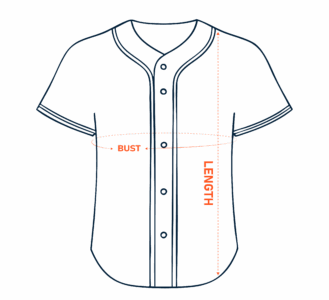 baseball jerseys sizing